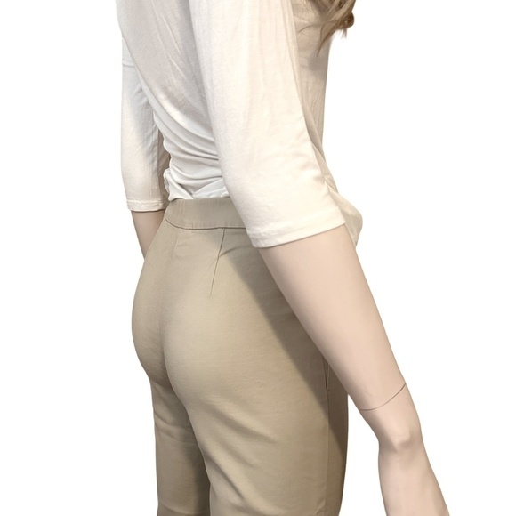 J. Jill Cigarette Pant Cashew Classic Pull On Slim Ankle Length Rayon Blend - Picture 6 of 13